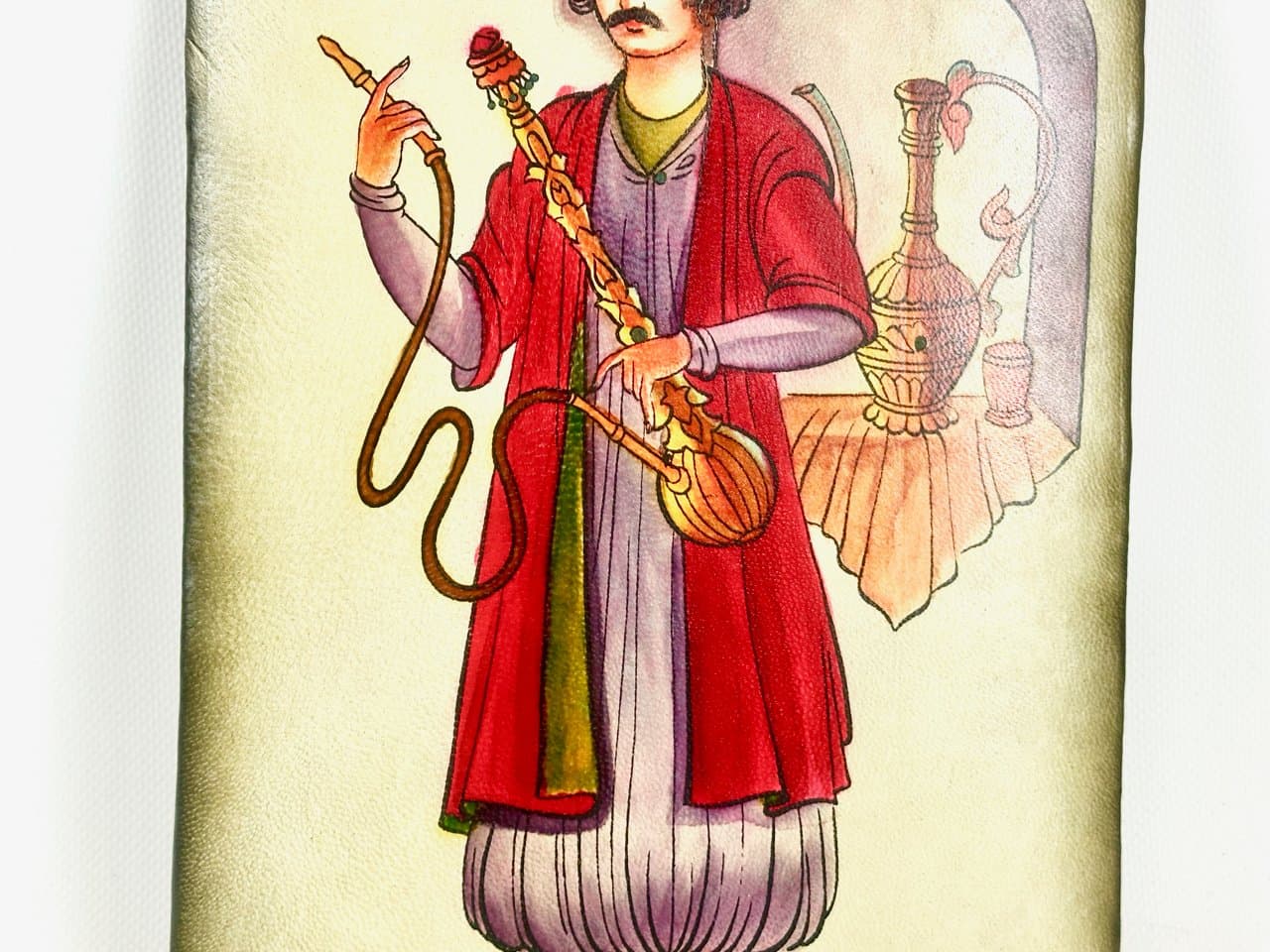 Painting, Folk Art, Multicolor, Leather, Iraq, 19th c. - 151299