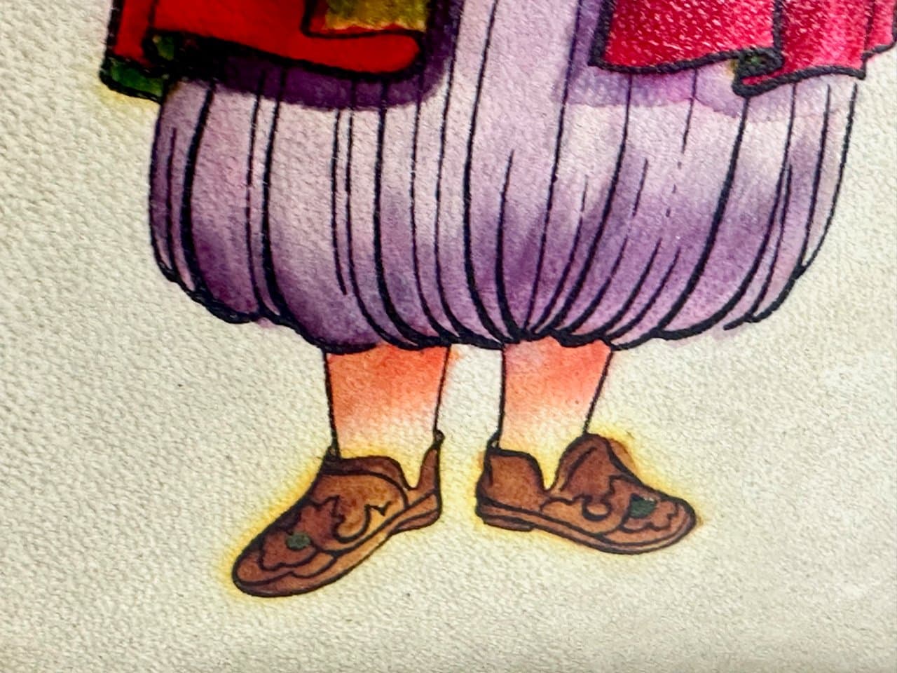 Painting, Folk Art, Multicolor, Leather, Iraq, 19th c. - 151304