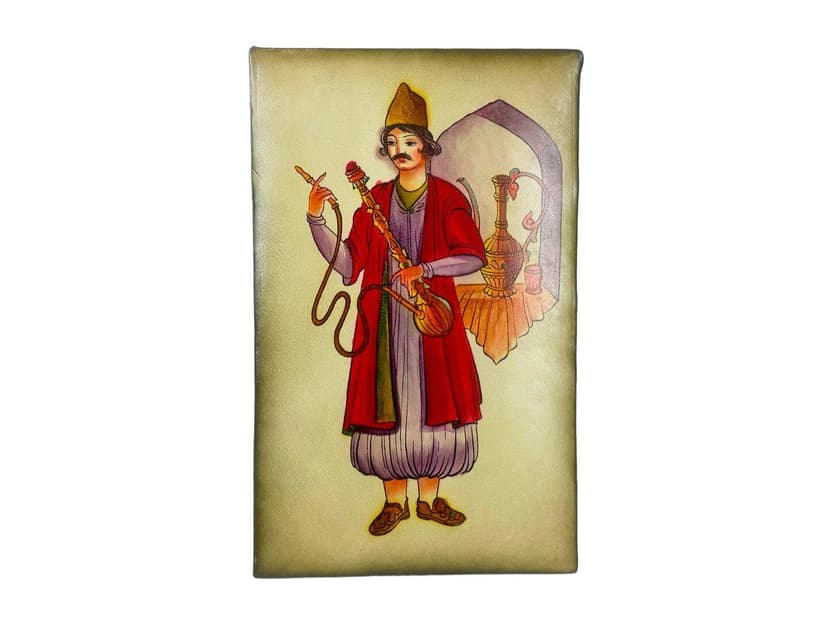 Painting, Folk Art, Multicolor, Leather, Iraq, 19th c.