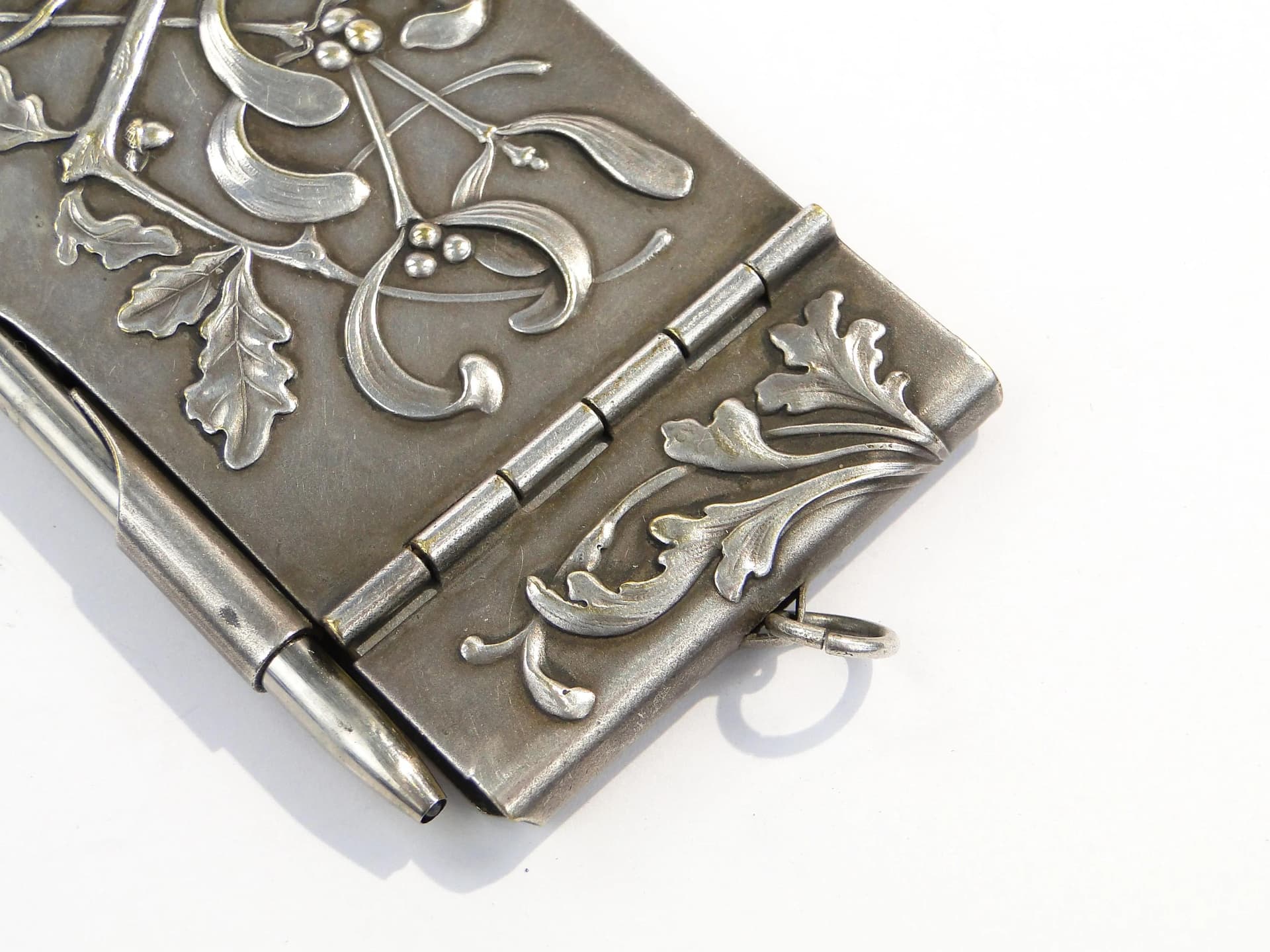 Art Nouveau Dance Card, silver, brass, Poland, early 20th c. - 9271