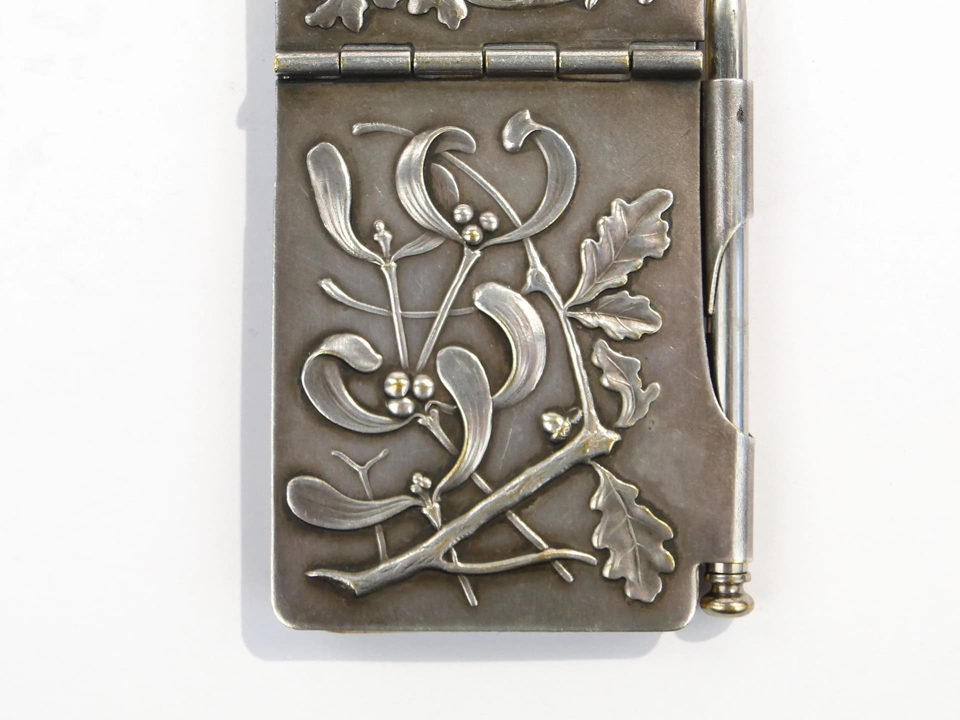 Art Nouveau Dance Card, silver, brass, Poland, early 20th c. - 9273