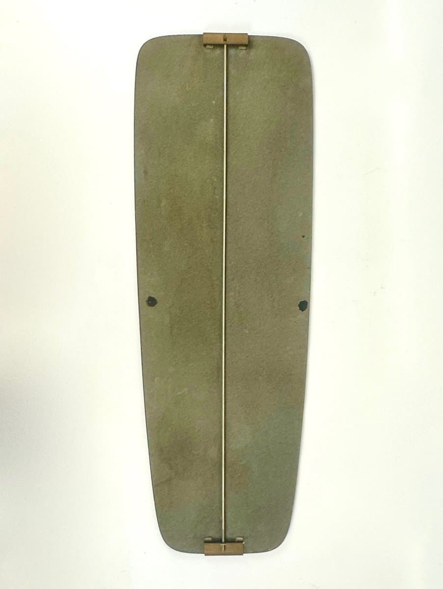 Wall Mirror Art Deco, transparent glass, brass, Germany, 1940s. - 151402