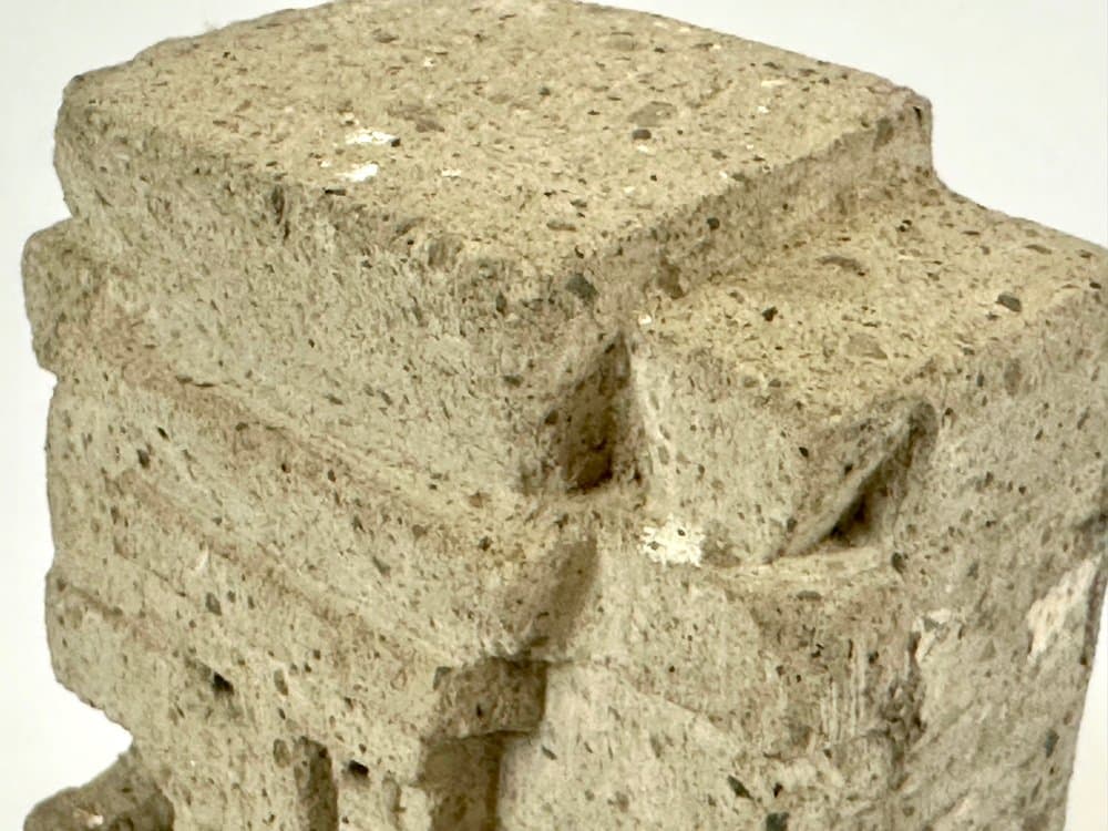 Figurka Tlaloc, beżowy, kamień, Meksyk, XIX w. - 151421