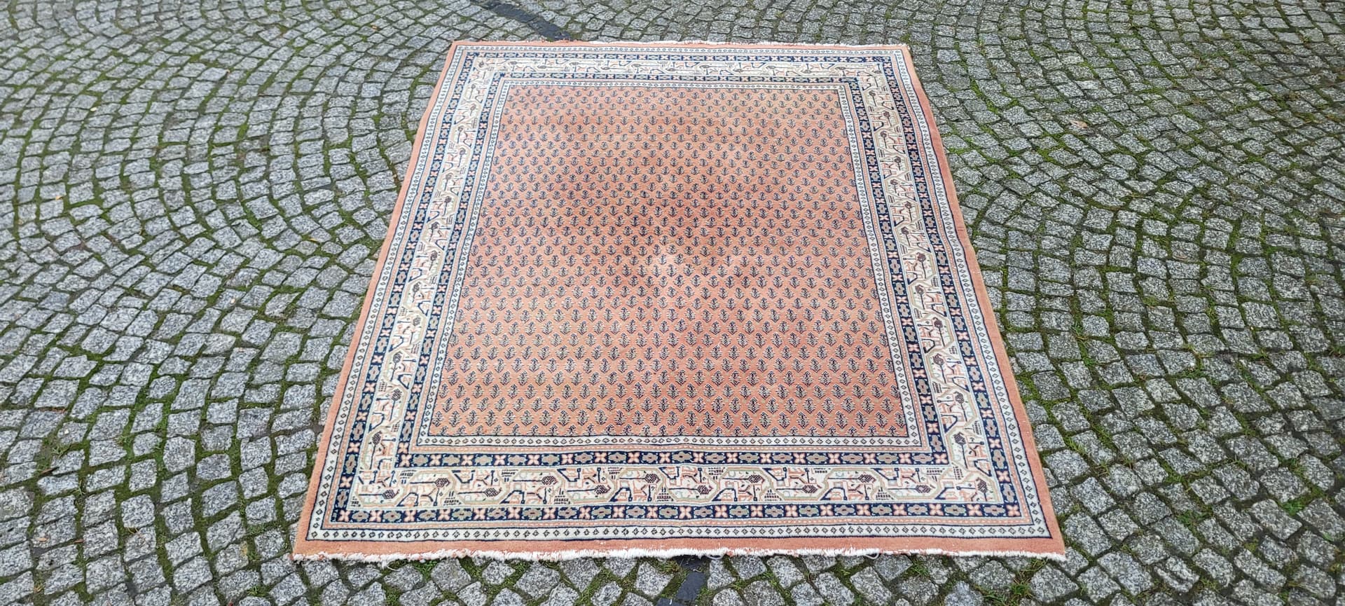 Rug Indo-Mir Sarough 198x150 cm, red, wool, India, 1980s. - 134709
