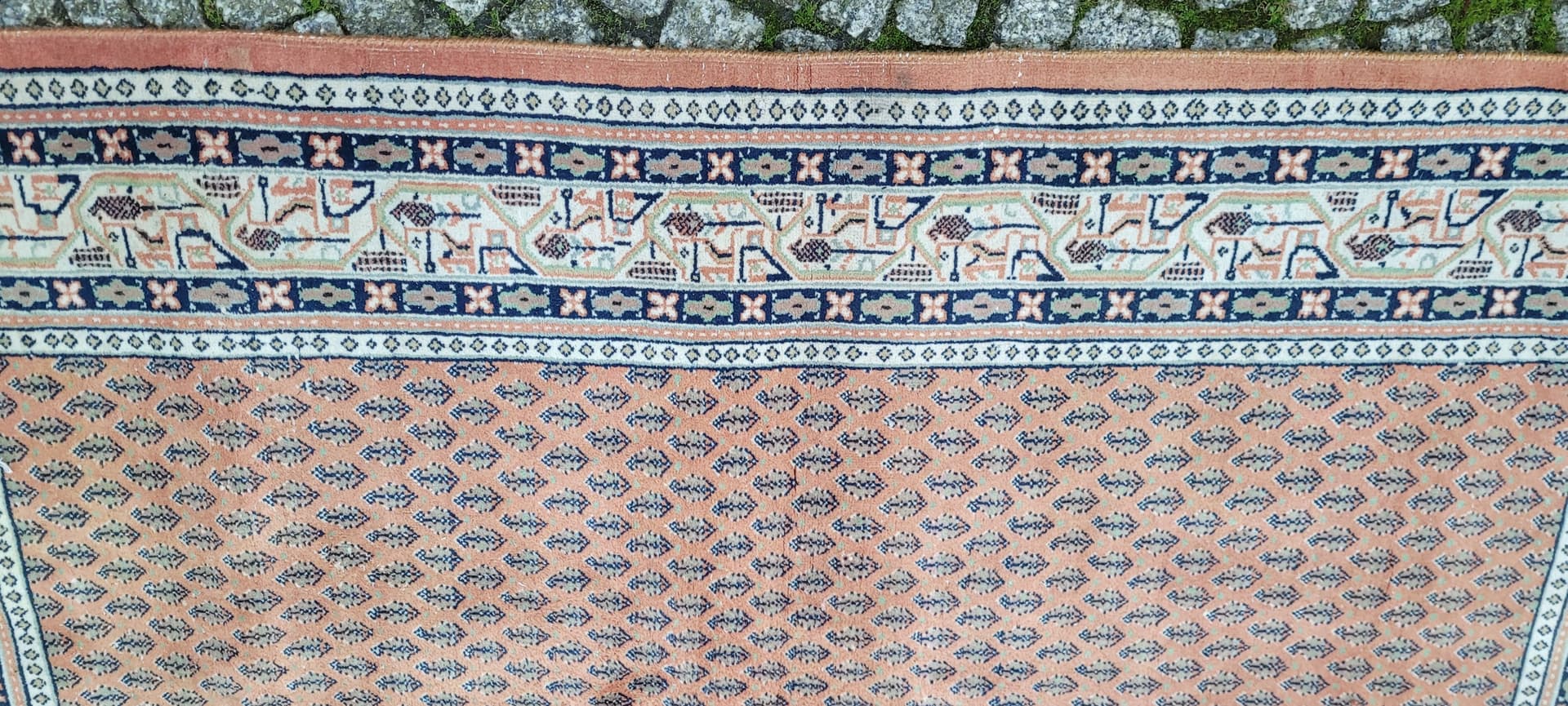 Rug Indo-Mir Sarough 198x150 cm, red, wool, India, 1980s. - 134718