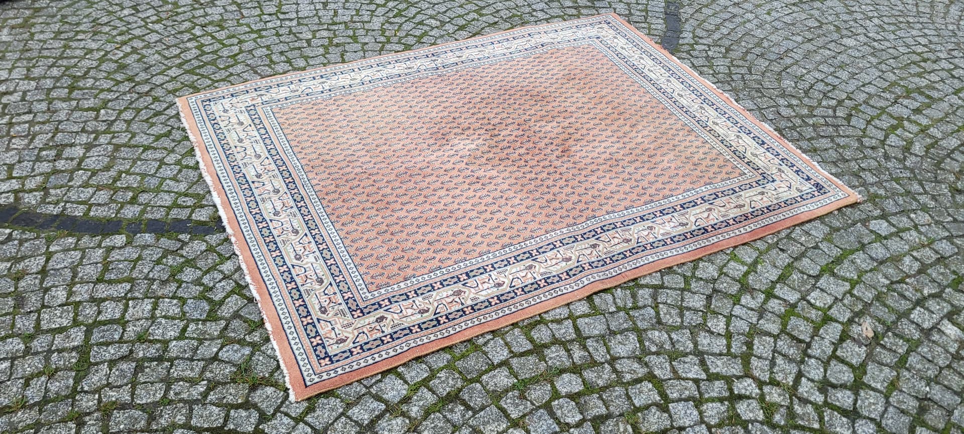 Rug Indo-Mir Sarough 198x150 cm, red, wool, India, 1980s. - 134710