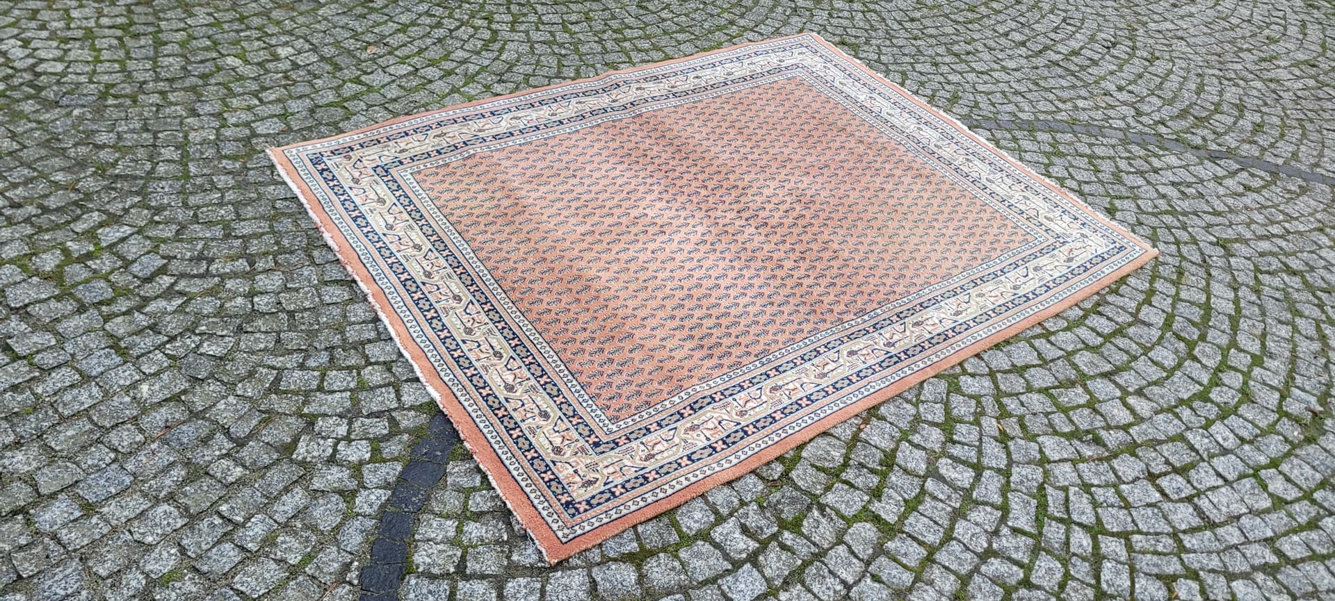 Rug Indo-Mir Sarough 198x150 cm, red, wool, India, 1980s. - 134707