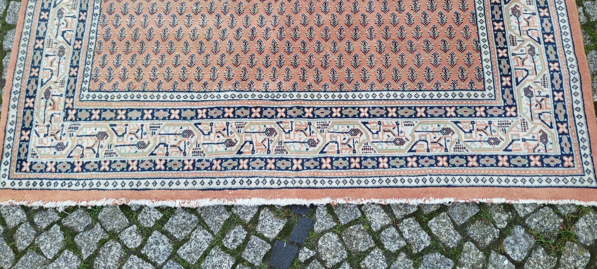 Rug Indo-Mir Sarough 198x150 cm, red, wool, India, 1980s. - 134713