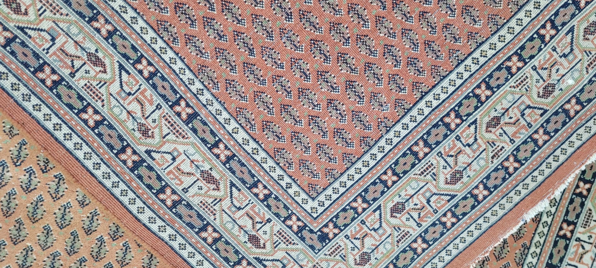 Rug Indo-Mir Sarough 198x150 cm, red, wool, India, 1980s. - 134720