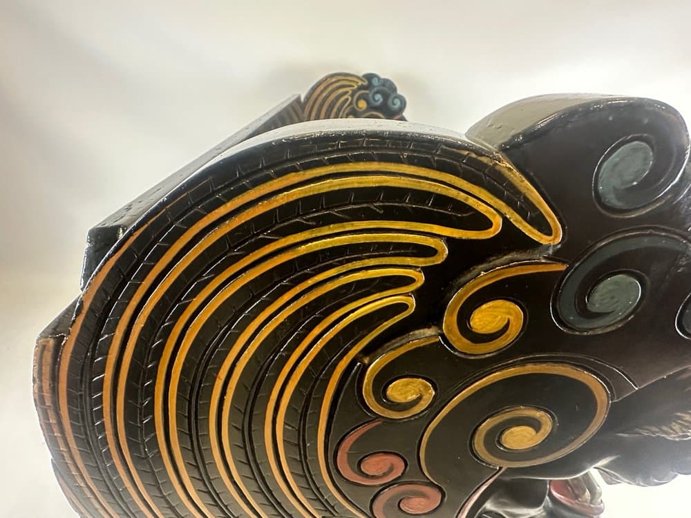 Ławka Lwa, czarny, dąb sosna, Szwecja, początek XX w. - 151469