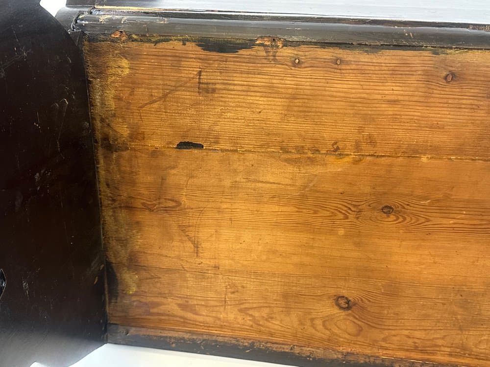 Ławka Lwa, czarny, dąb sosna, Szwecja, początek XX w. - 151466