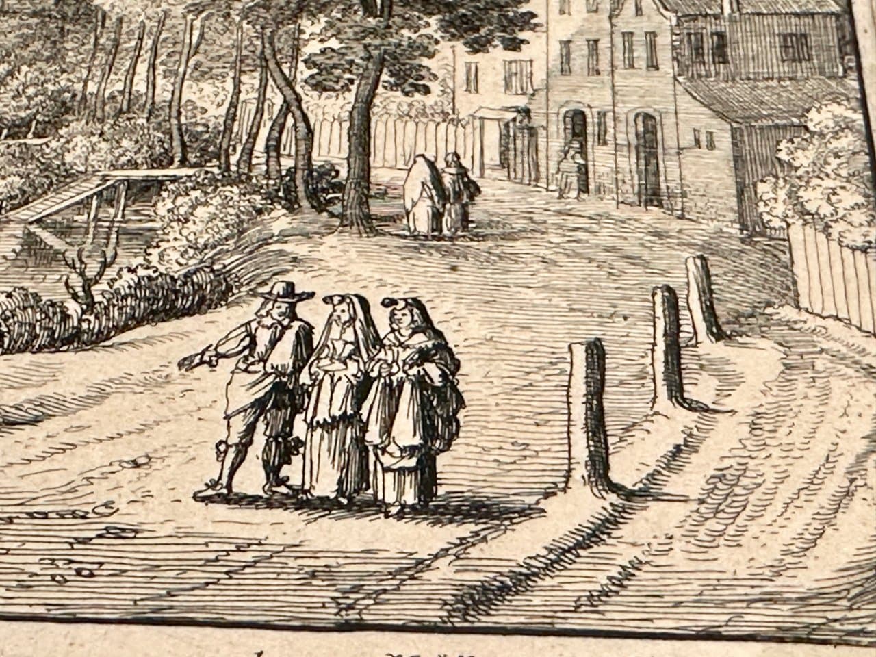 Copperplate Engraving, black and white, Sebastiaen Vrancx, W. Hollar, United Kingdom, 17th c. - 151481