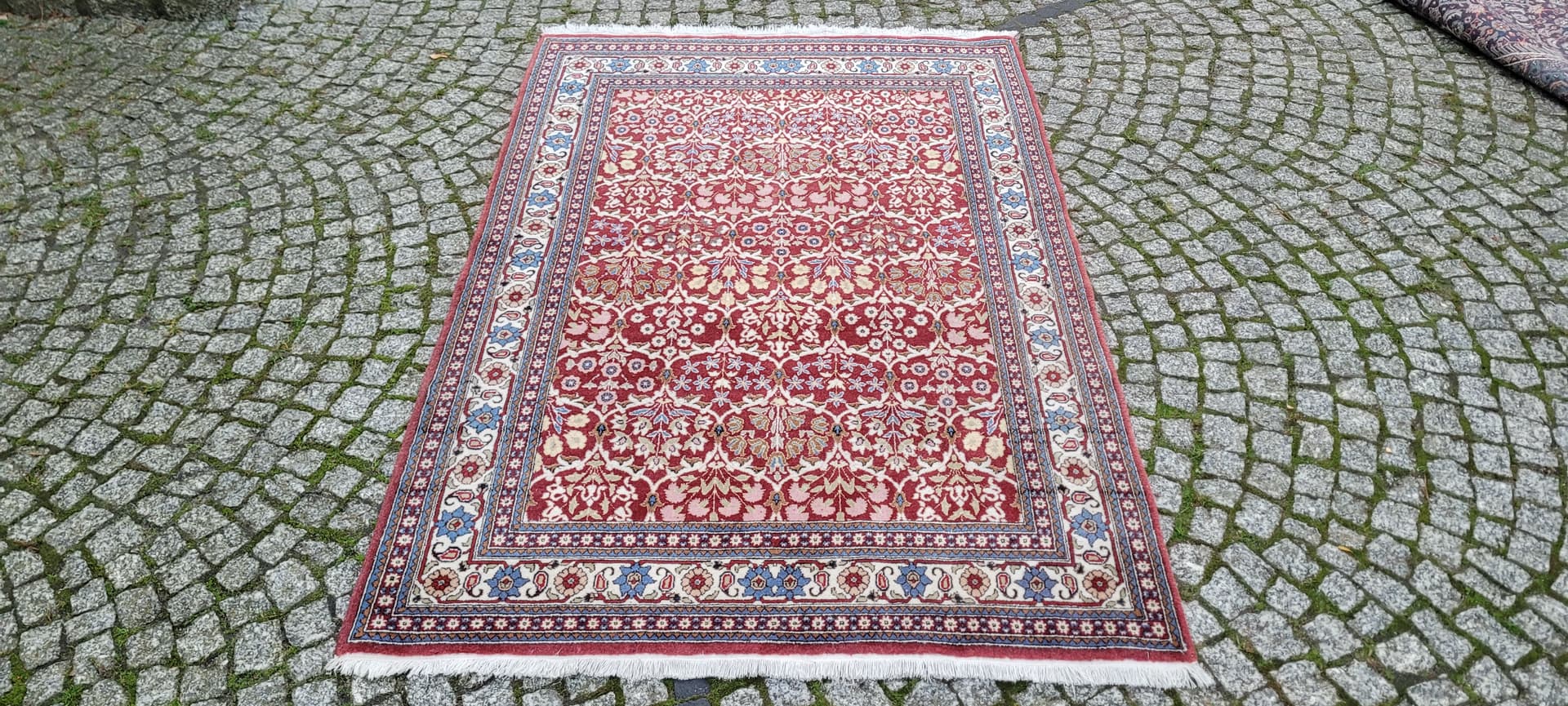 Dywan Bakhtiar 198x125 cm, czerwony, wełna, Iran, lata 60. - 134724