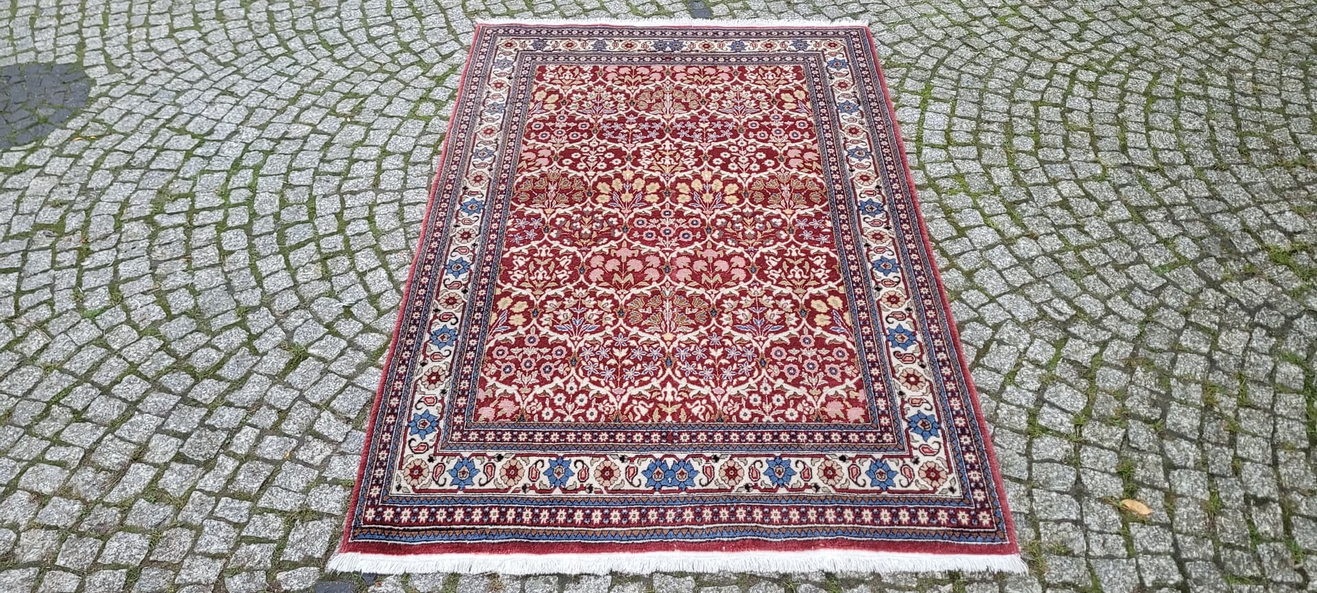 Dywan Bakhtiar 198x125 cm, czerwony, wełna, Iran, lata 60. - 134721