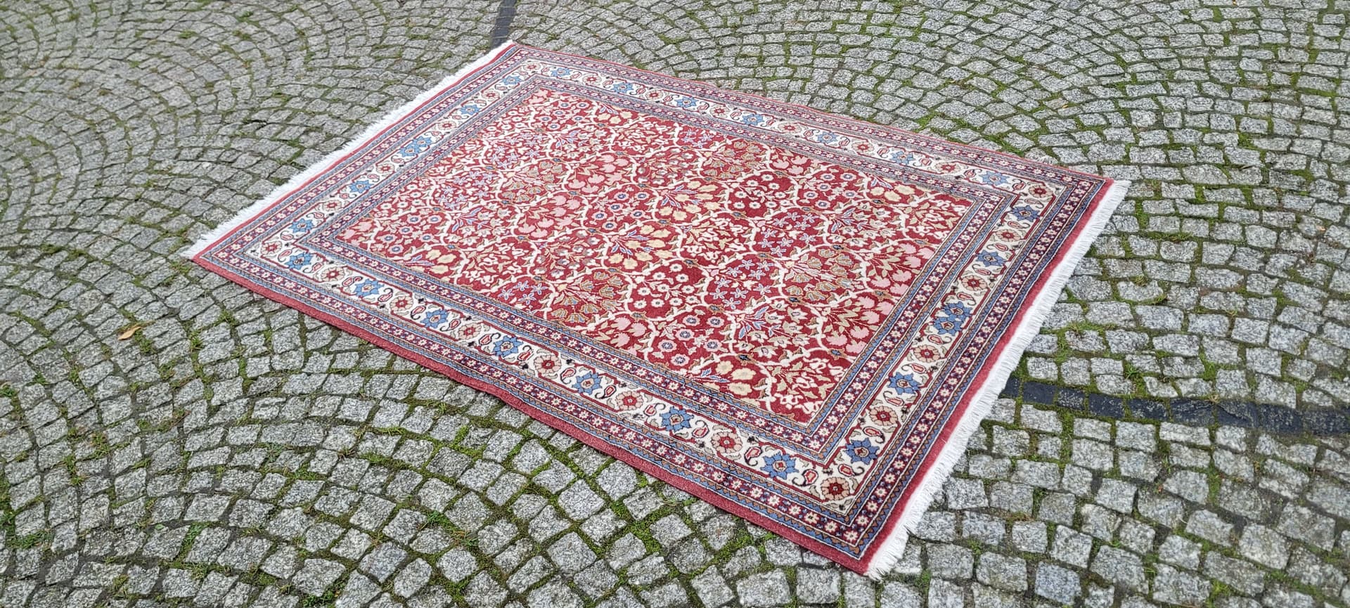 Dywan Bakhtiar 198x125 cm, czerwony, wełna, Iran, lata 60. - 134723