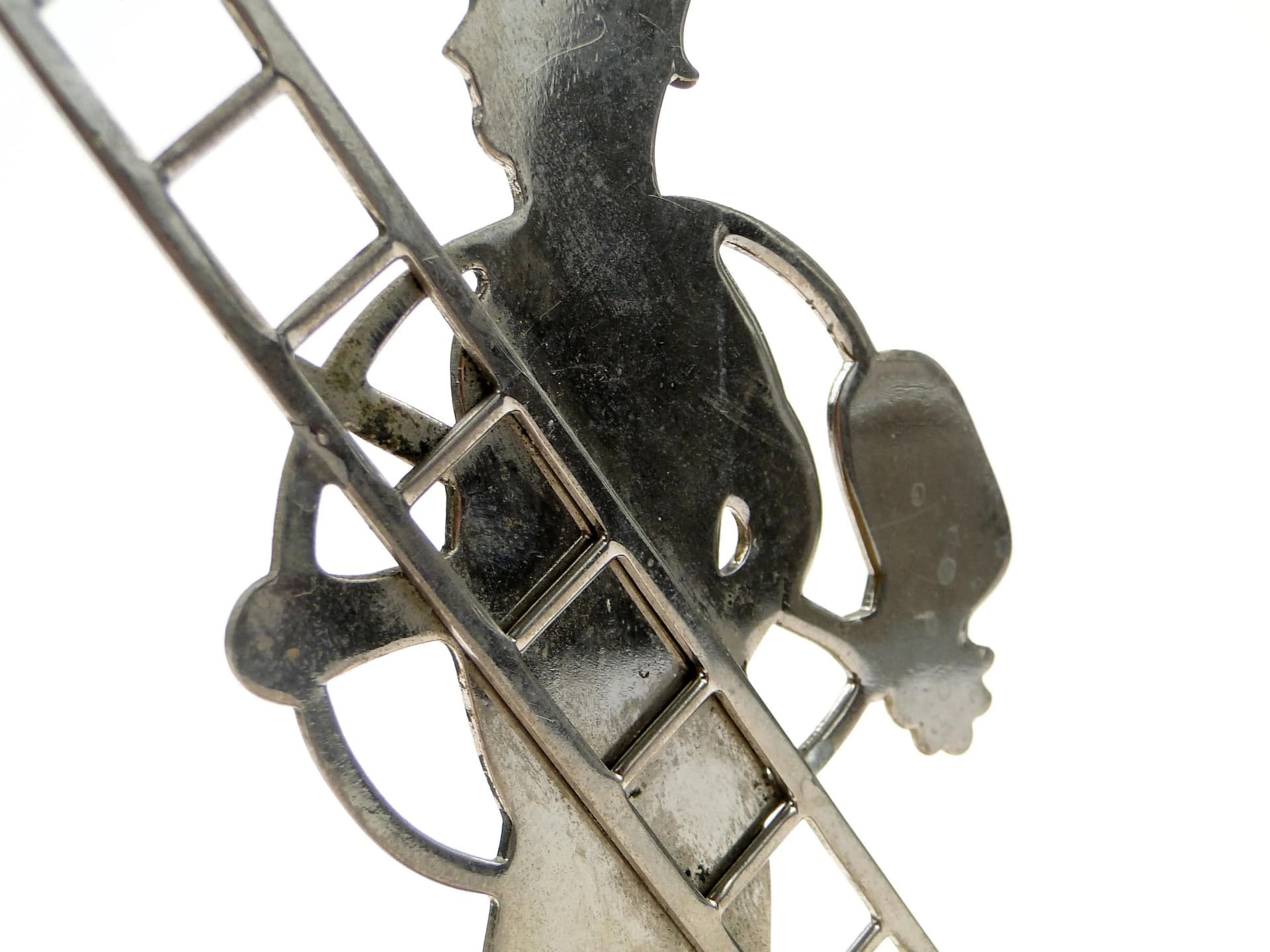 Chimney Sweep Figure, Shadow Cabinet, silver, brass, Austria, 1920s - 9255