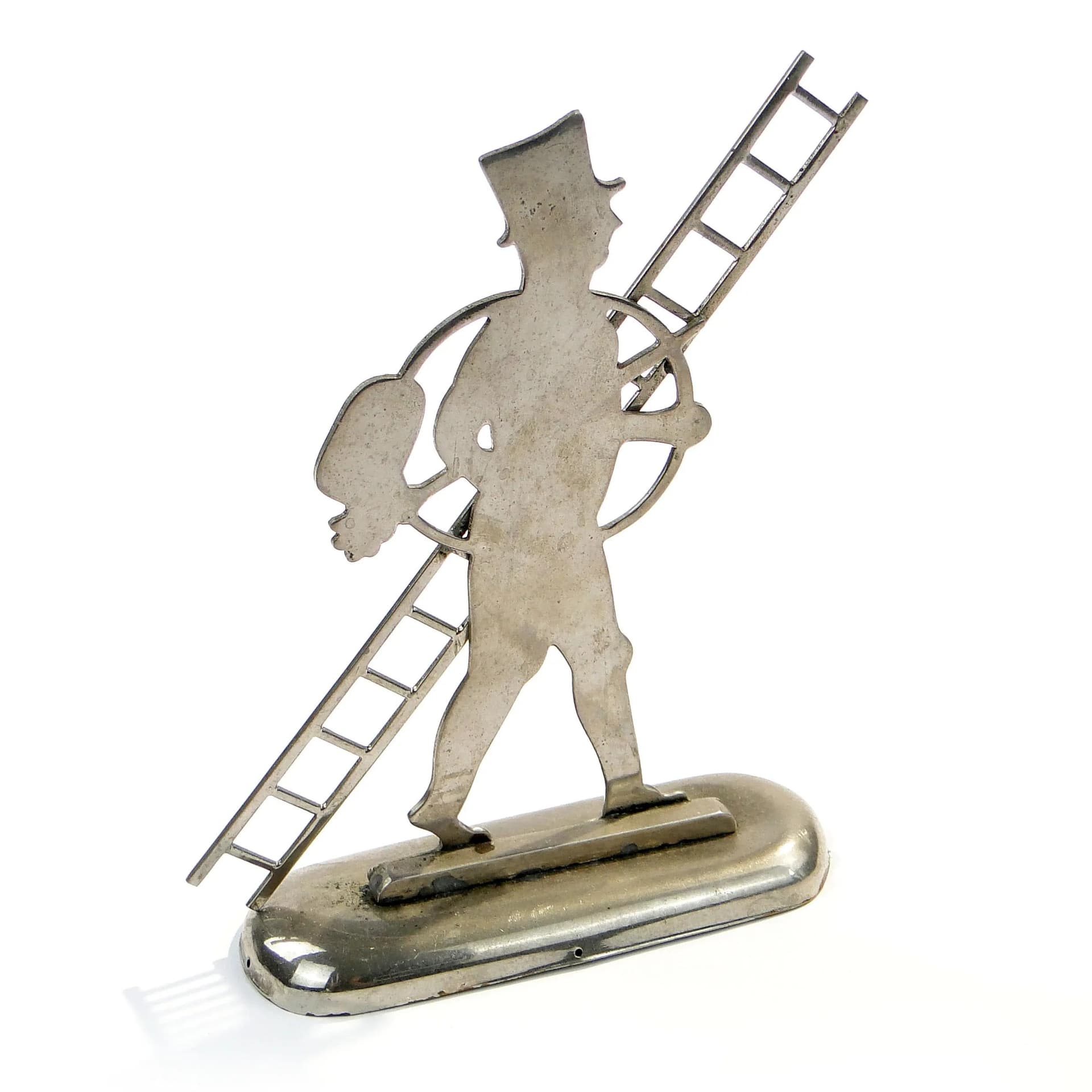 Chimney Sweep Figure, Shadow Cabinet, silver, brass, Austria, 1920s - 9256