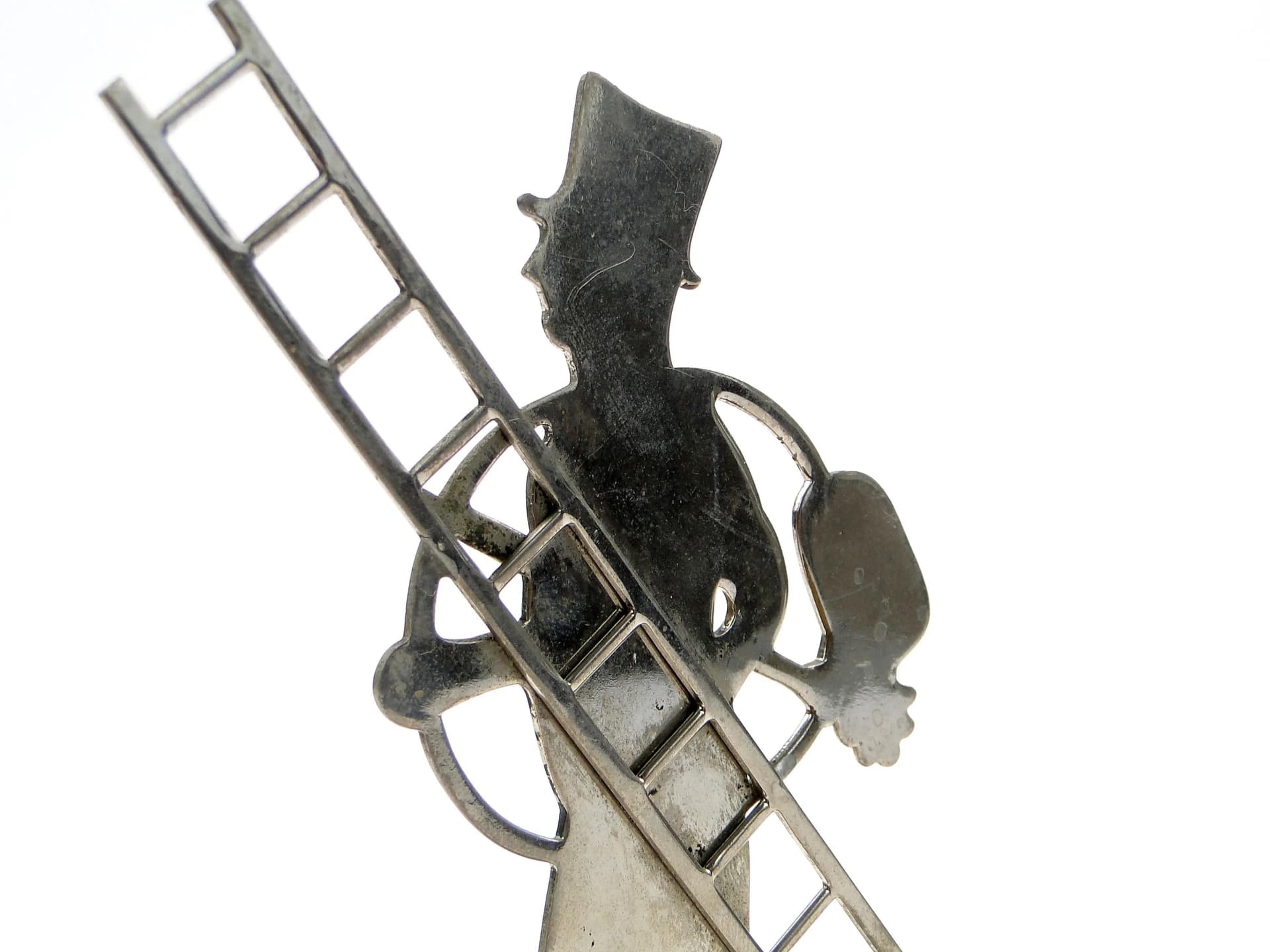 Chimney Sweep Figure, Shadow Cabinet, silver, brass, Austria, 1920s - 9254