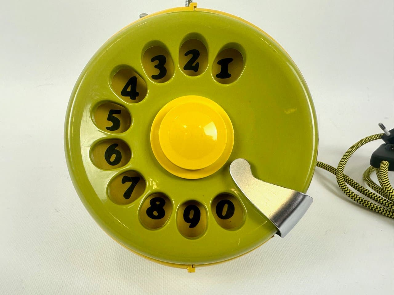 Table Lamp Bobo, yellow plastic, by S. Todeschini, Telcer, Italy, 1970s. - 151533