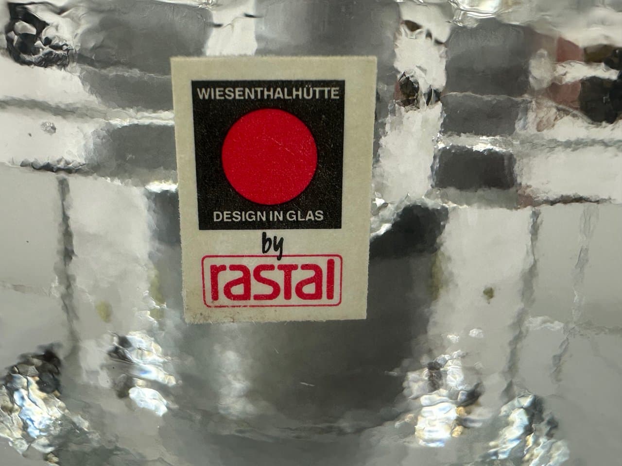 Table Clock World Time, transparent glass, Wiesenthal, Germany, 1980s. - 151598