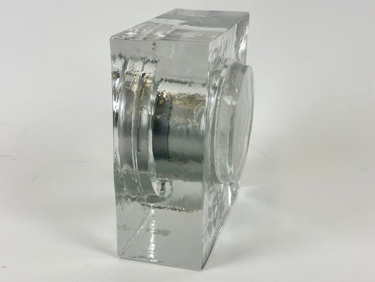 Table Clock World Time, transparent glass, Wiesenthal, Germany, 1980s. - 151599