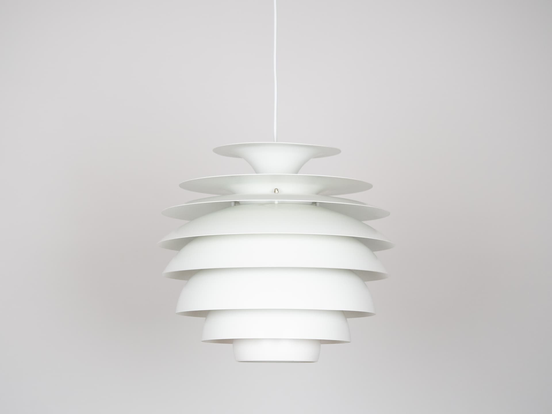 Copper Aluminum Pendant Lamp, by B. Nordsted for Lyskaer, Denmark, 1980s - 134788