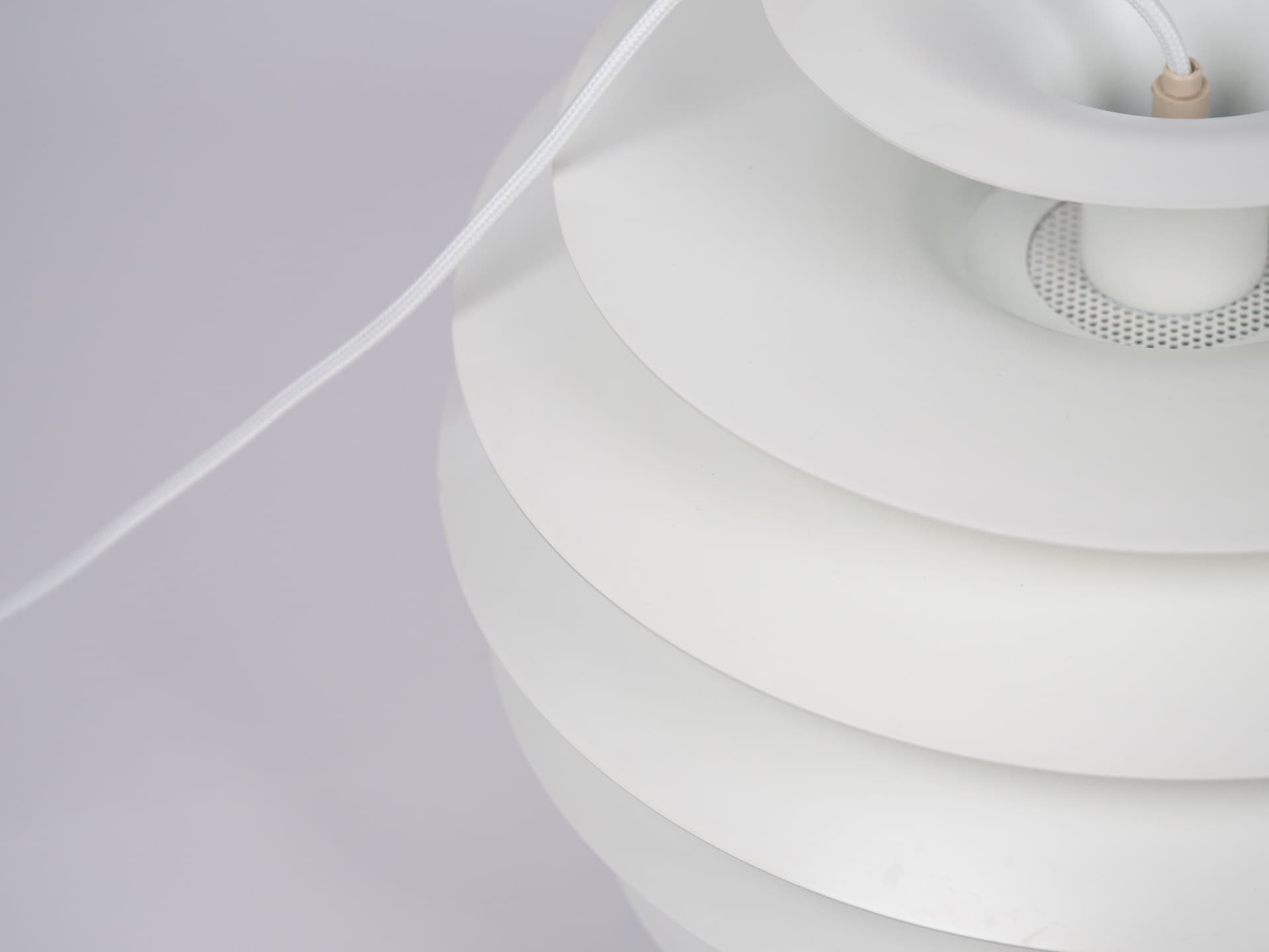 Copper Aluminum Pendant Lamp, by B. Nordsted for Lyskaer, Denmark, 1980s - 134793