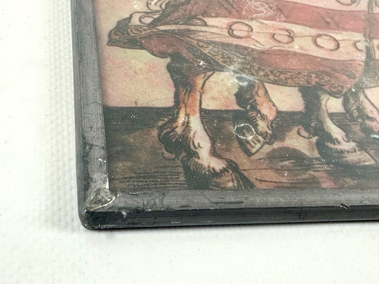 Panel okienny wiszący, beżowy, szkło, Niemcy, lata 50. - 151646