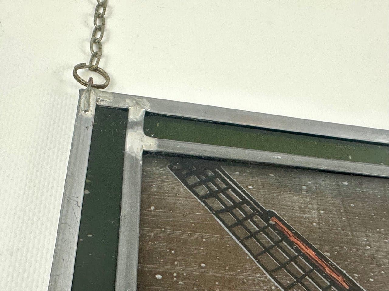 Panel okienny Narrenmühle, multikolor, szkło, Niemcy, lata 50. - 151650