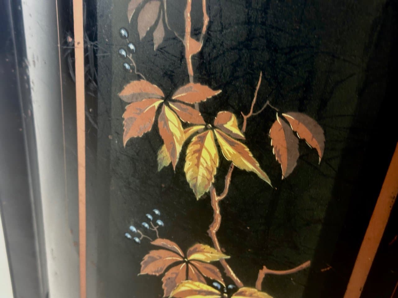 Firescreen Art Nouveau, black, cast iron steel, Germany, 1910s. - 151687