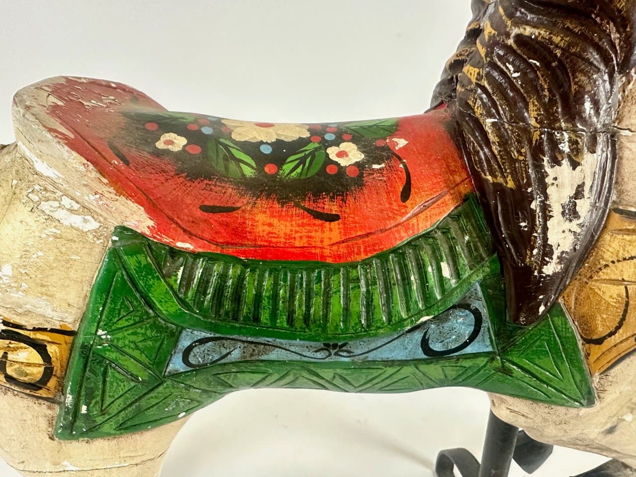 Figurka karuzelowego konia, multikolor, drewno, początek XX w. - 151700