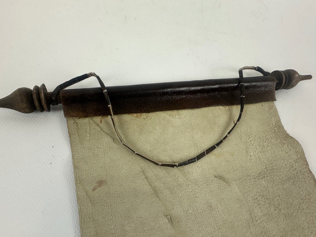 Zwój ścienny orientalny, multikolor, skóra naturalna jagnięca, Irak, lata 50. - 151714