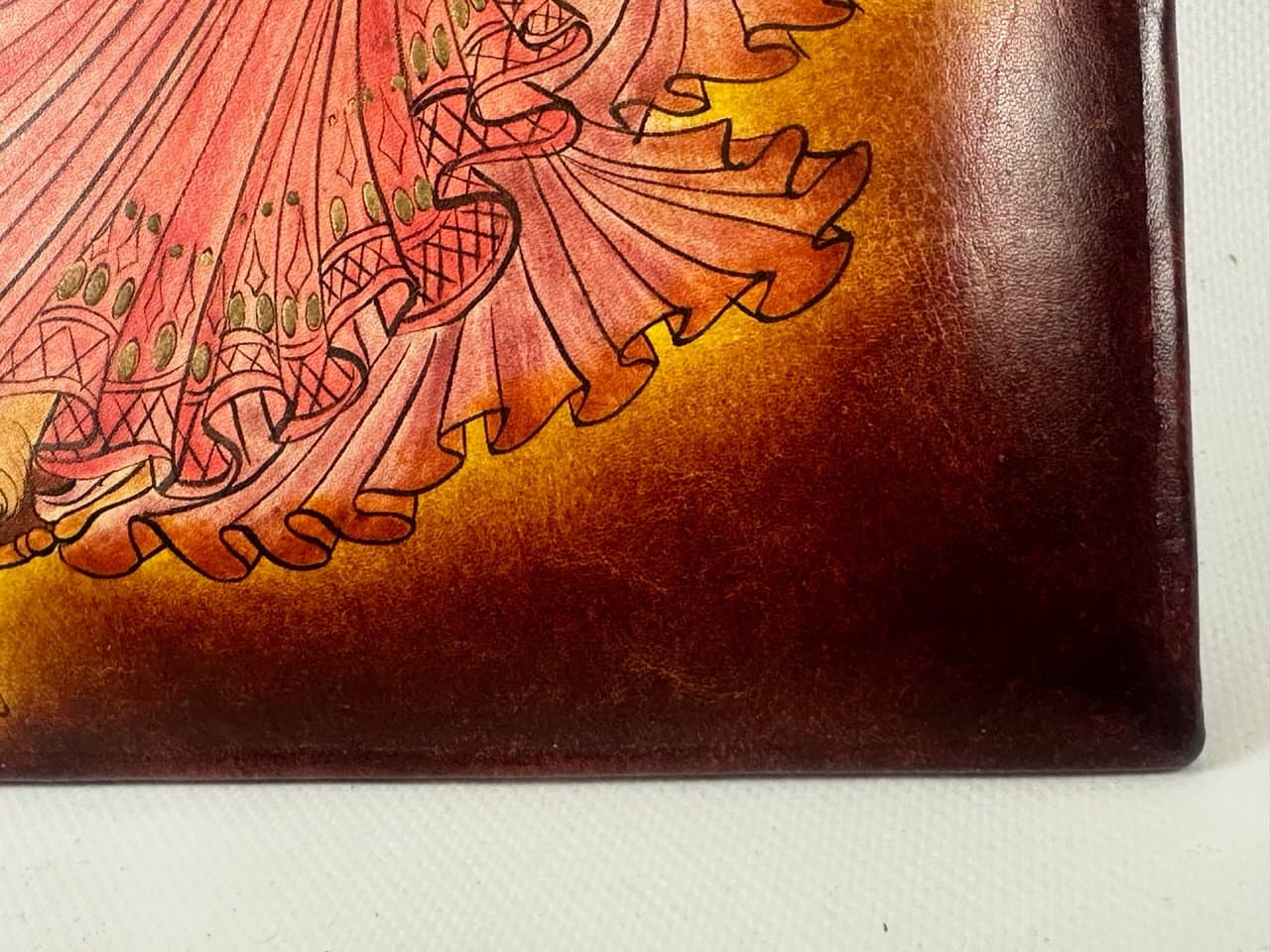 Obraz orientalny, multikolor, skóra, Irak, XIX w. - 151723