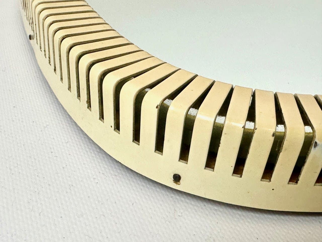 Wall mirror, ivory, brass, steel, glass, Germany, 1950s - 151746