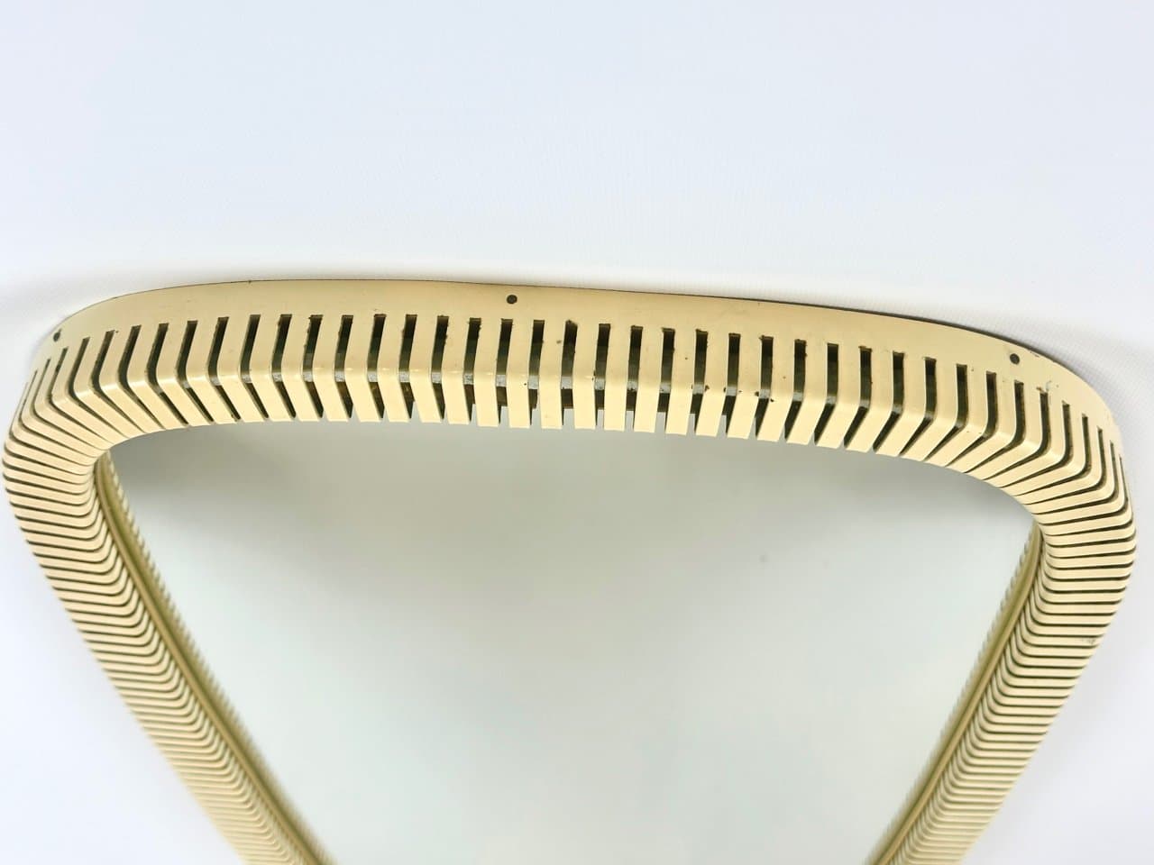 Wall mirror, ivory, brass, steel, glass, Germany, 1950s - 151744