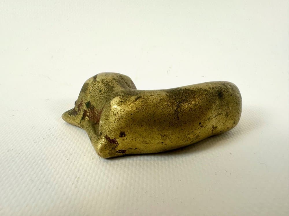 Figurka psa Art déco, złoty mosiądz, Niemcy, lata 30. - 151777