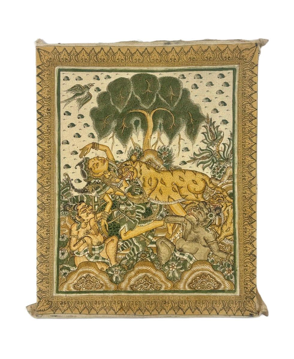 Painting Kamasan, multicolor, Indonesia, 1960s.