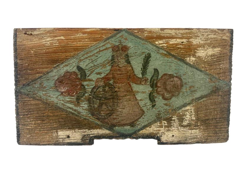 Płyta frontowa ula Folk Art, brązowy, drewno, Słowenia, XIX w.