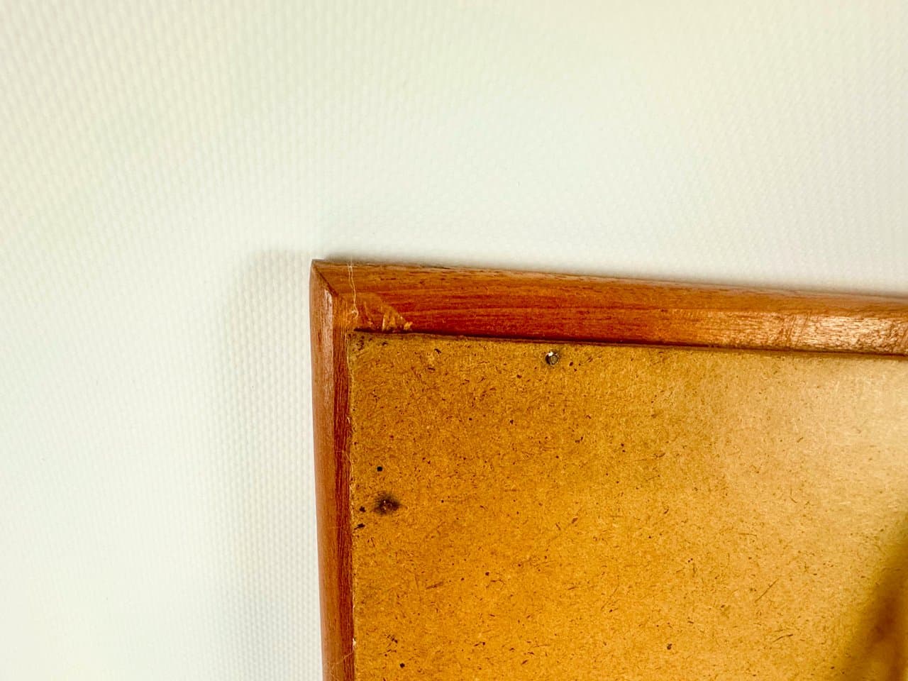 Wall mirror, brown, glass, teak, Germany, 1970s. - 151881