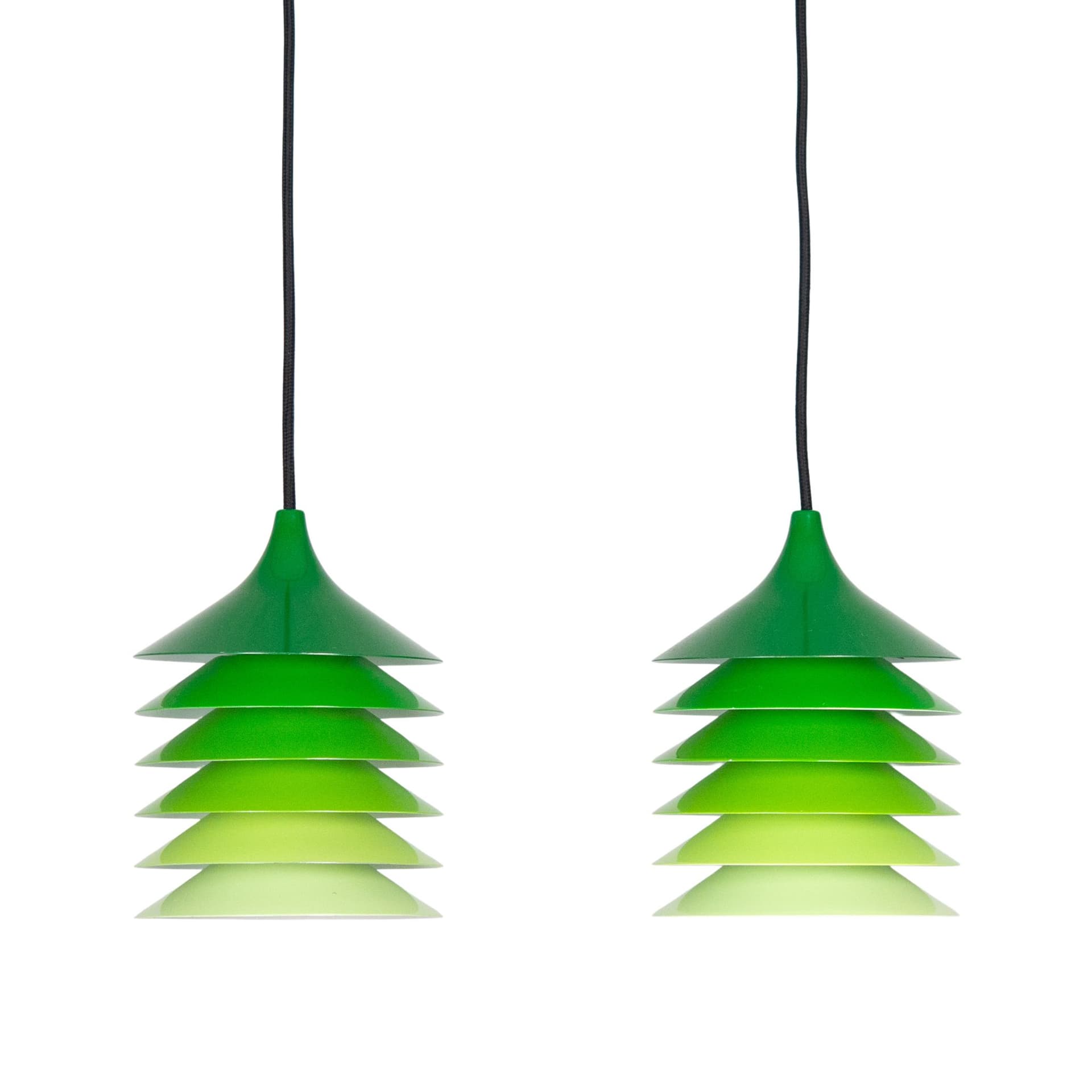 Copper Aluminum Pendant Lamp, by B. Nordsted for Lyskaer, Denmark, 1980s