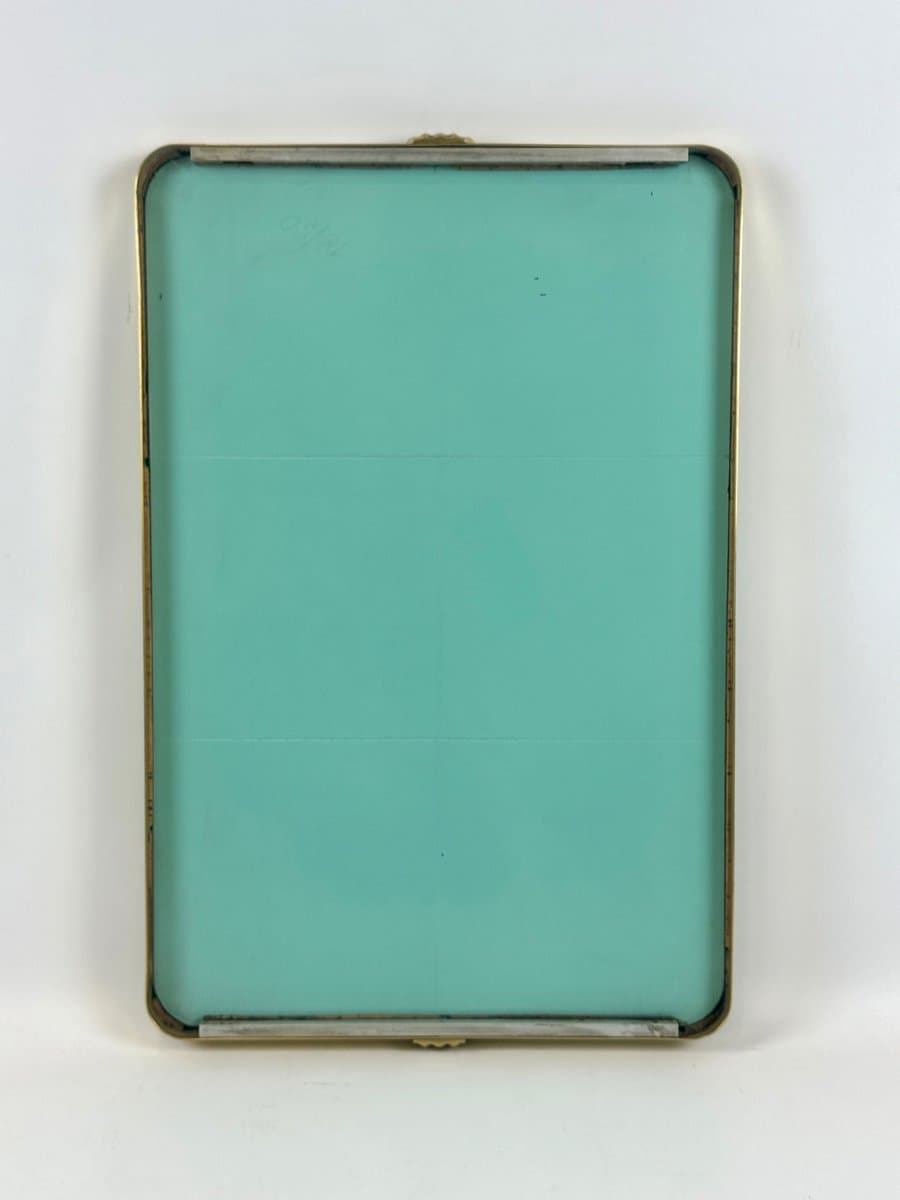 Wall mirror, golden brass, mirrored glass, France, 1950s - 151895