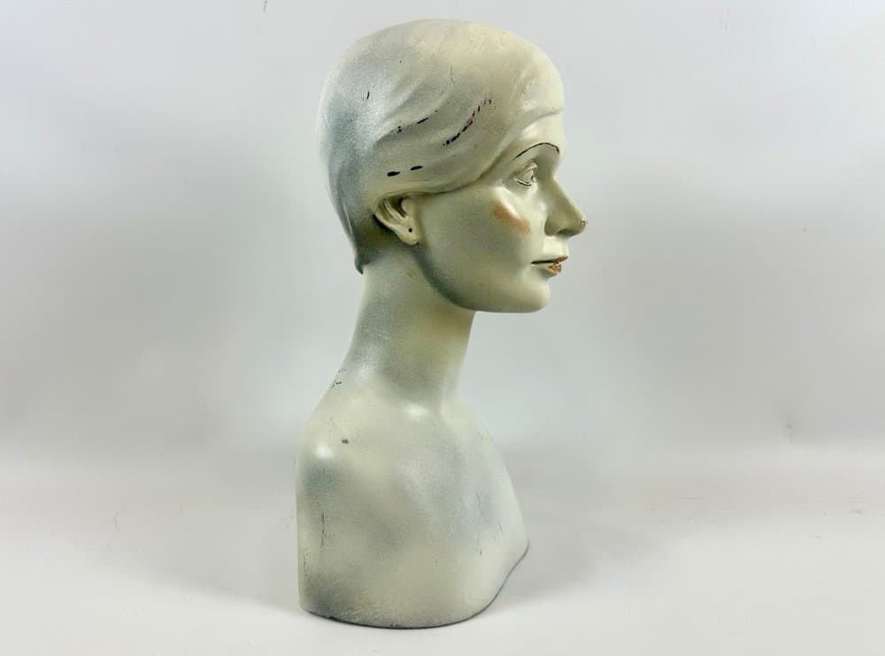 Figuryna głowy kobiety, kość słoniowa, lata 50. - 151899