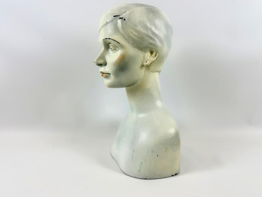 Figuryna głowy kobiety, kość słoniowa, lata 50. - 151898