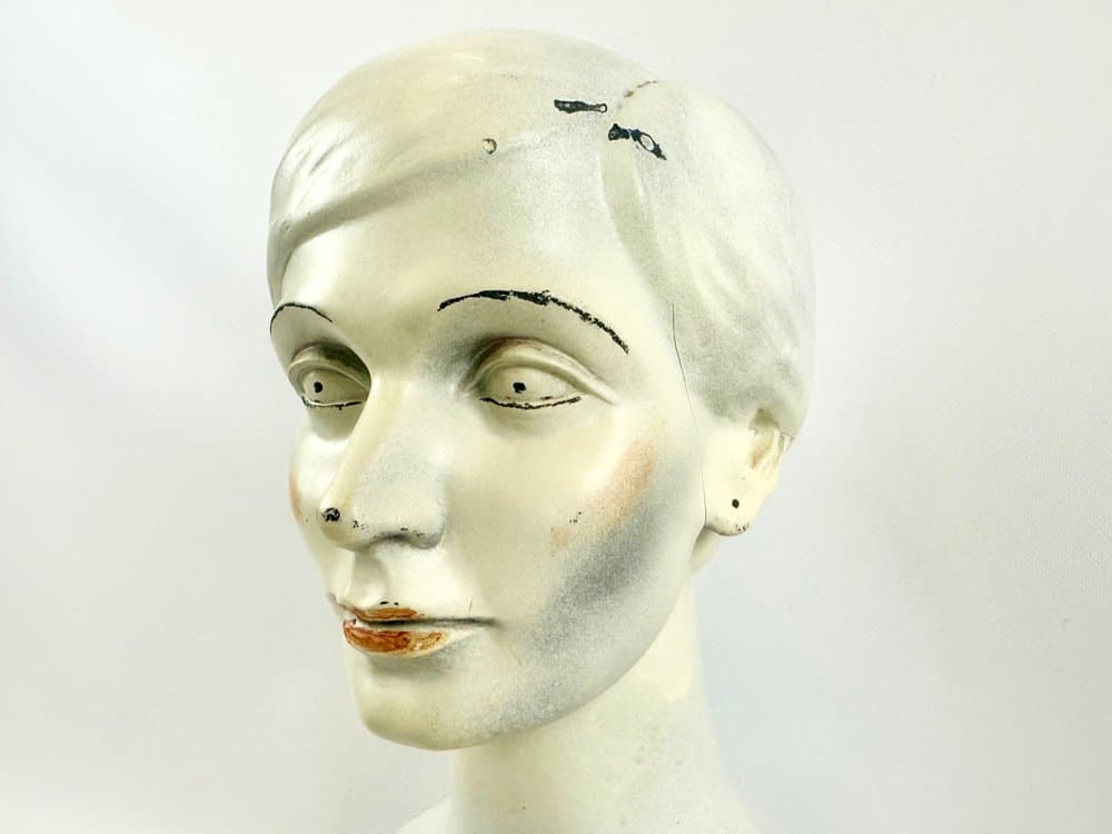 Figuryna głowy kobiety, kość słoniowa, lata 50. - 151902