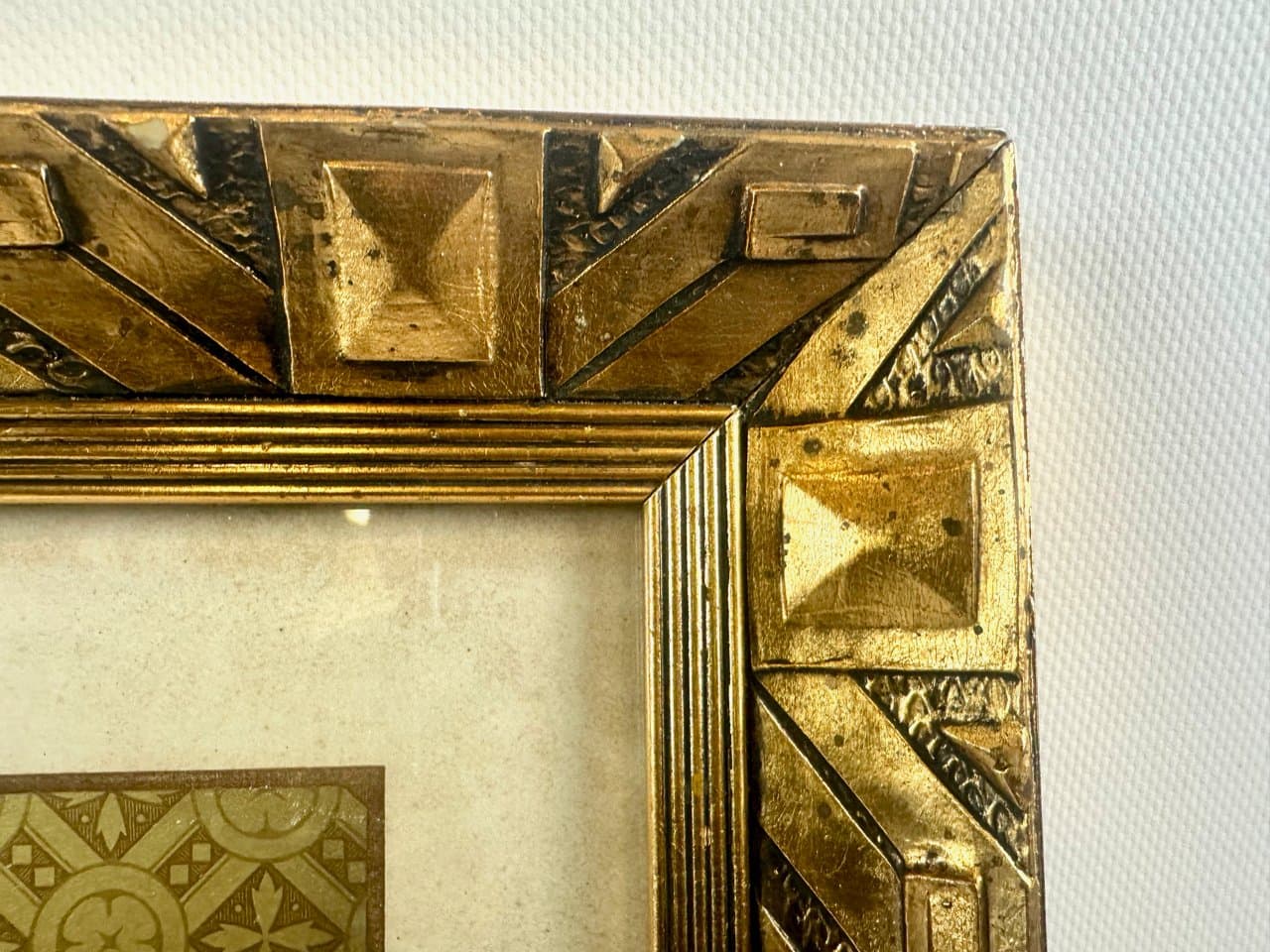 Chromolithograph Saint Aloysius, golden, Austria, early 20th c. - 151926