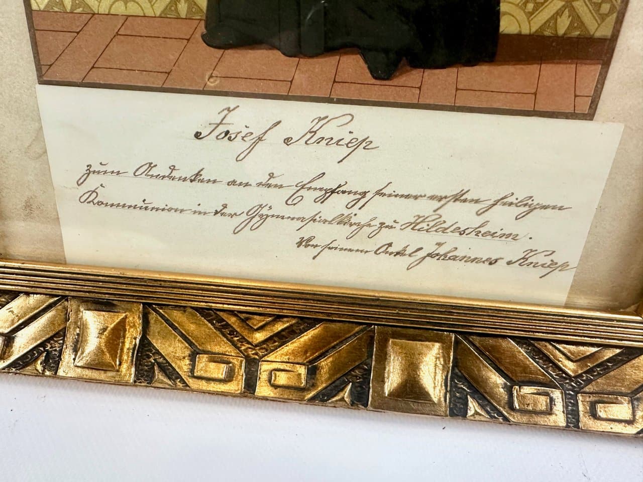 Chromolithograph Saint Aloysius, golden, Austria, early 20th c. - 151933