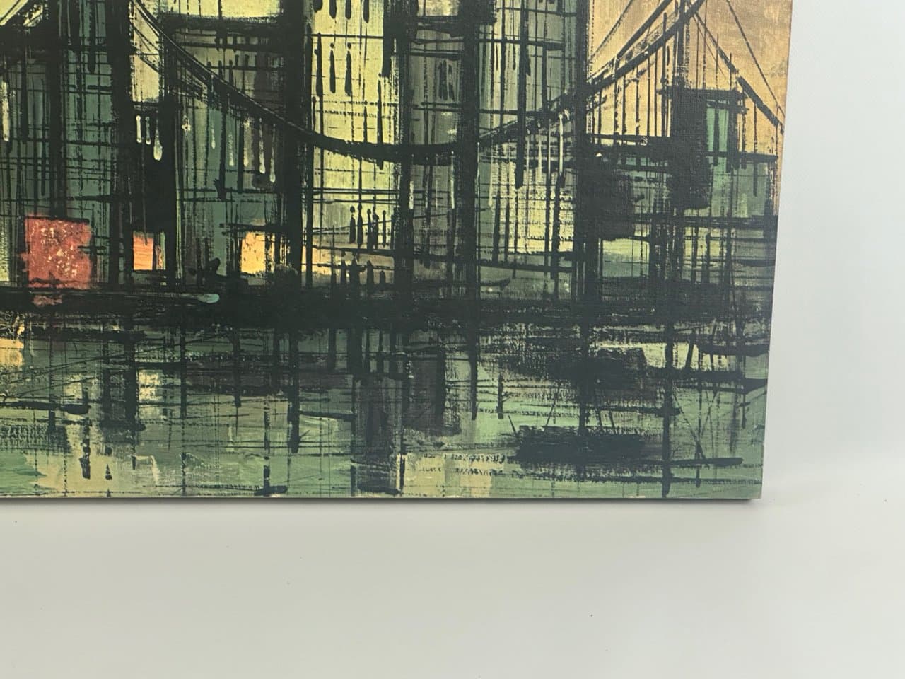 Lithograph Metropolitan Bridge 100x38 cm, multicolor, by M. Girard, USA, 1960s. - 152038