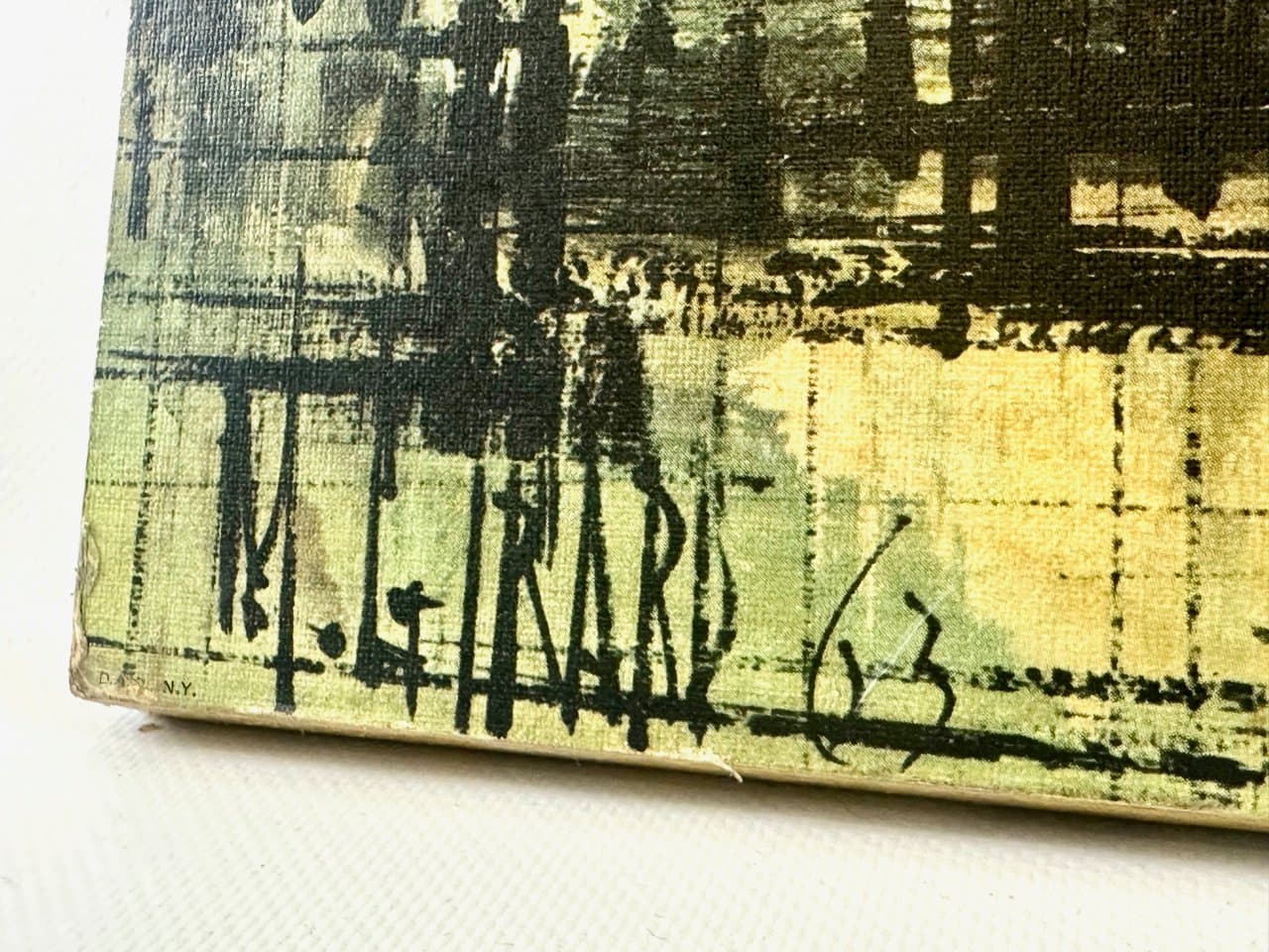 Lithograph Metropolitan Bridge 100x38 cm, multicolor, by M. Girard, USA, 1960s. - 152034