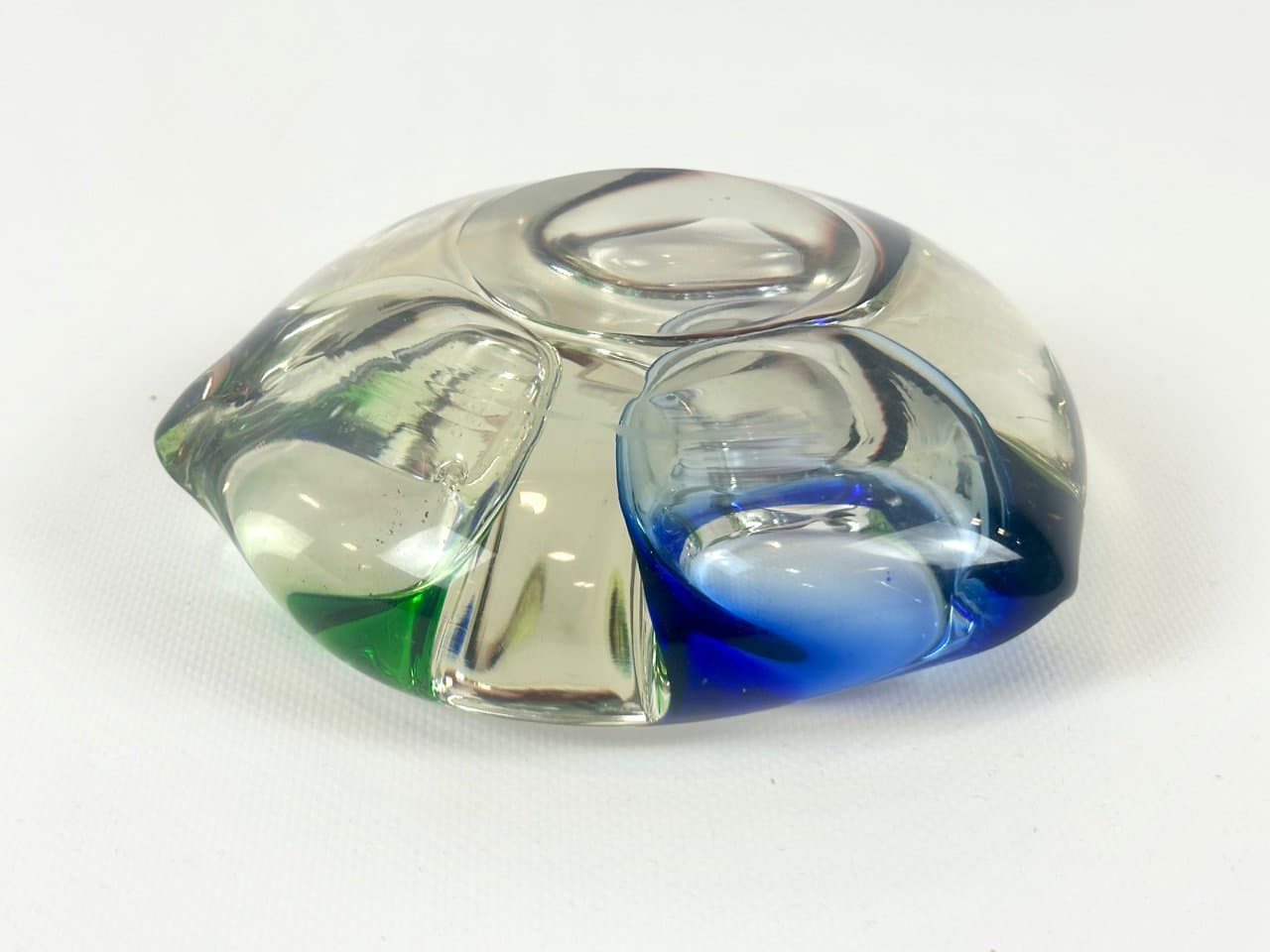 Popielniczka Tirgu-Mures, multikolor, szkło, Rumunia, lata 60. - 152076