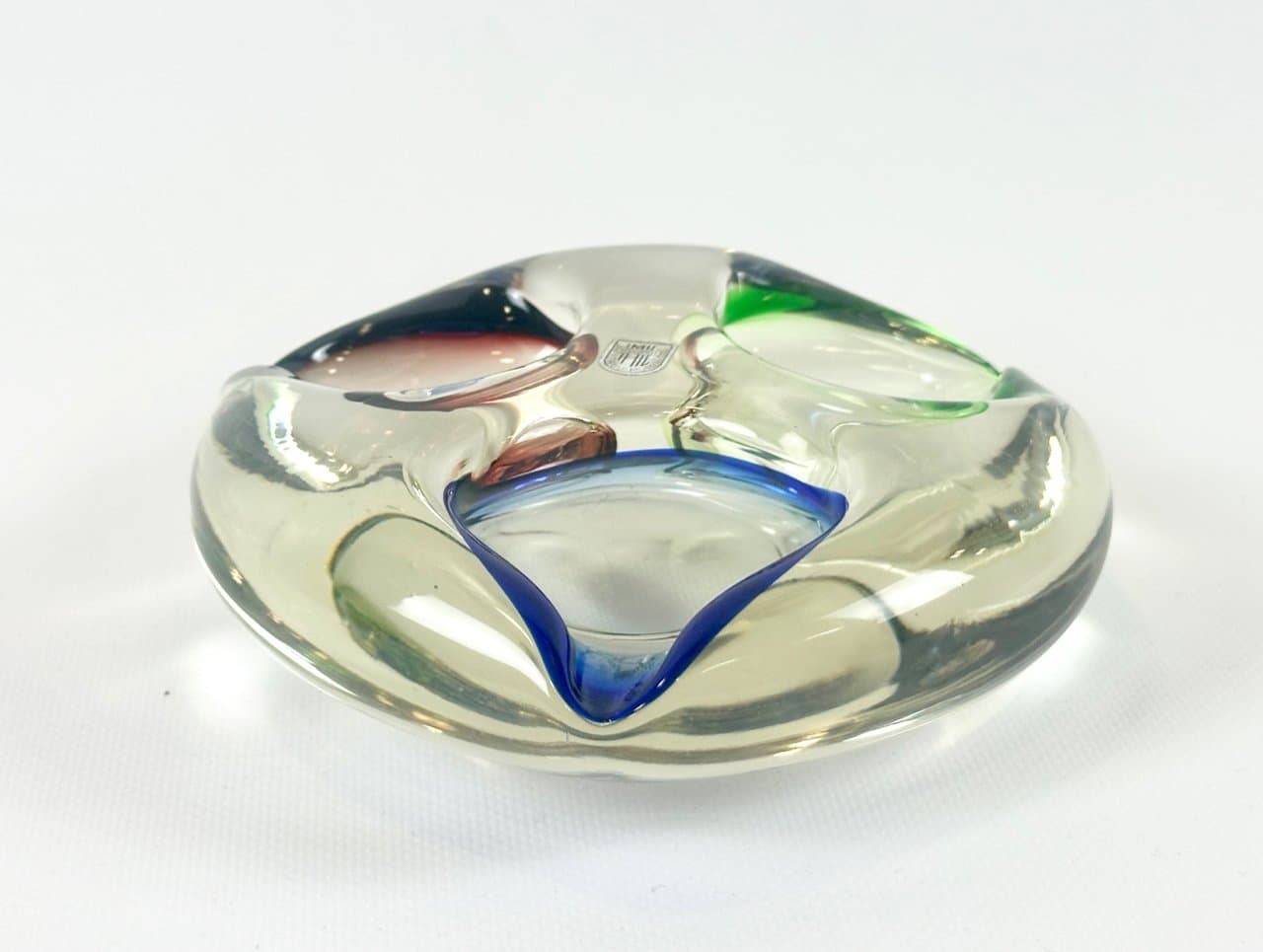 Popielniczka Tirgu-Mures, multikolor, szkło, Rumunia, lata 60. - 152073